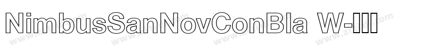 NimbusSanNovConBla W字体转换 NimbusSanNovConBla W字体转换